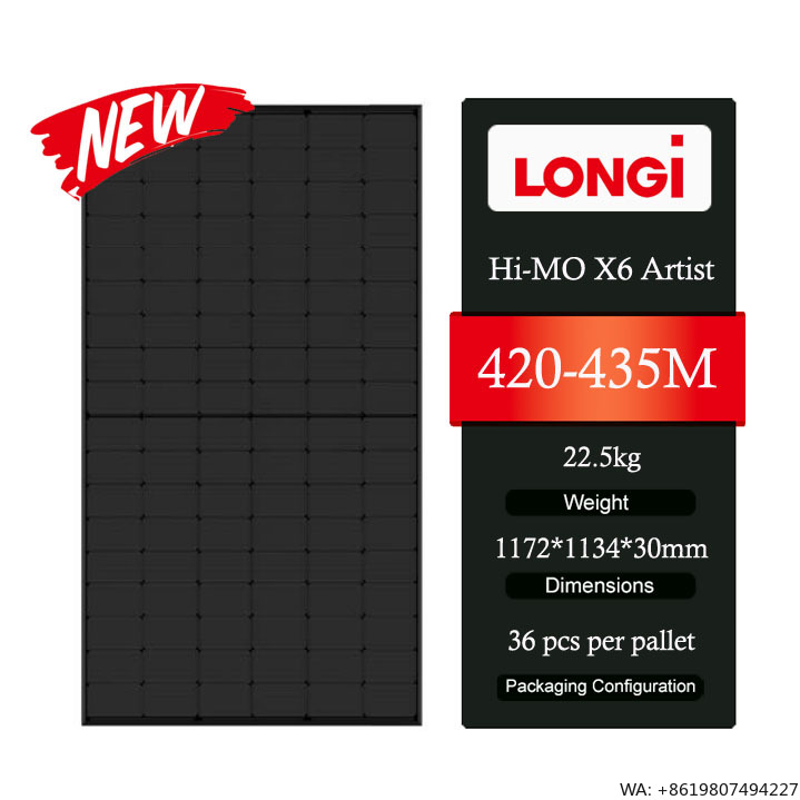 Longi Panel Lr5 - Panneau solaire Longi Hi-MO X6 Artist