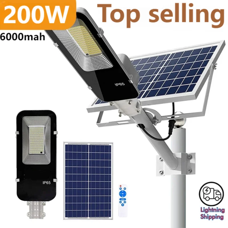 Solar Street Light Led - 200W lumière solaire puissante lampadaire solaire