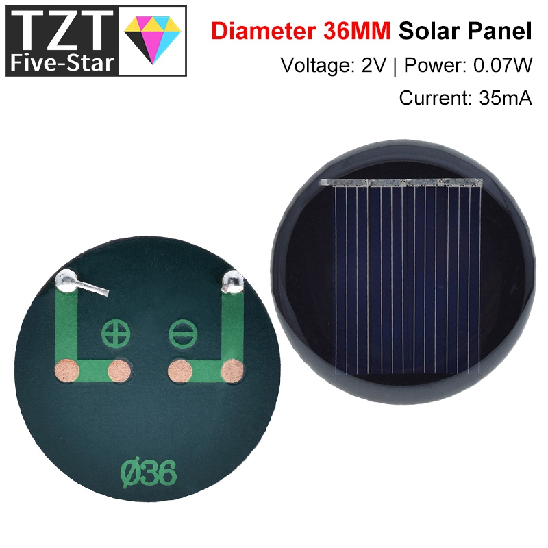 1/3/5 pièces 2V 35mA 0.07W D36 - Jinko Solar Panel Cheetah avis et prix