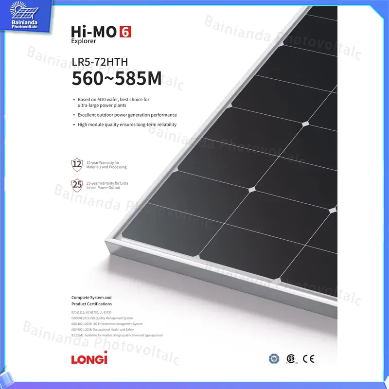 Panneau Solaire LONGi Hi-MO X6 - Longi Panel Lr5 avis et prix