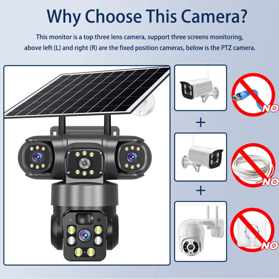 Caméra de sécurité IP V380 à 3 - Jinko Solar Panel Cheetah avis et prix