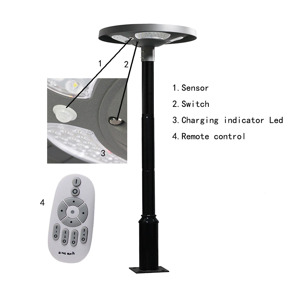 Lampe solaire LED UFO étanche  - Solar Street Light Led avis et prix